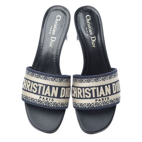 christian dior canvas sandals.